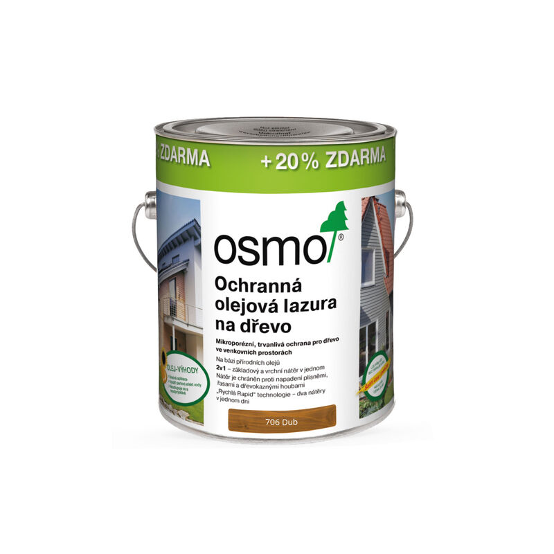 706 Ochranná olejová lazura Dub 3 l