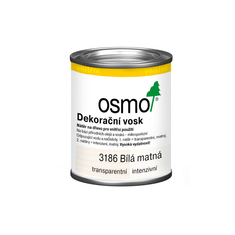 3186 Dekorační vosk intenzivní bílý/mat 0,125 l