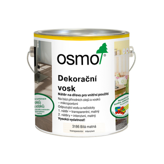 3186 Dekorační vosk intenzivní bílý mat 2,5 l