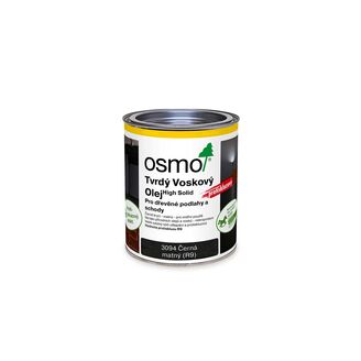 3094 Tvrdý voskový olej protiskluz R9, černý mat 0,75 l