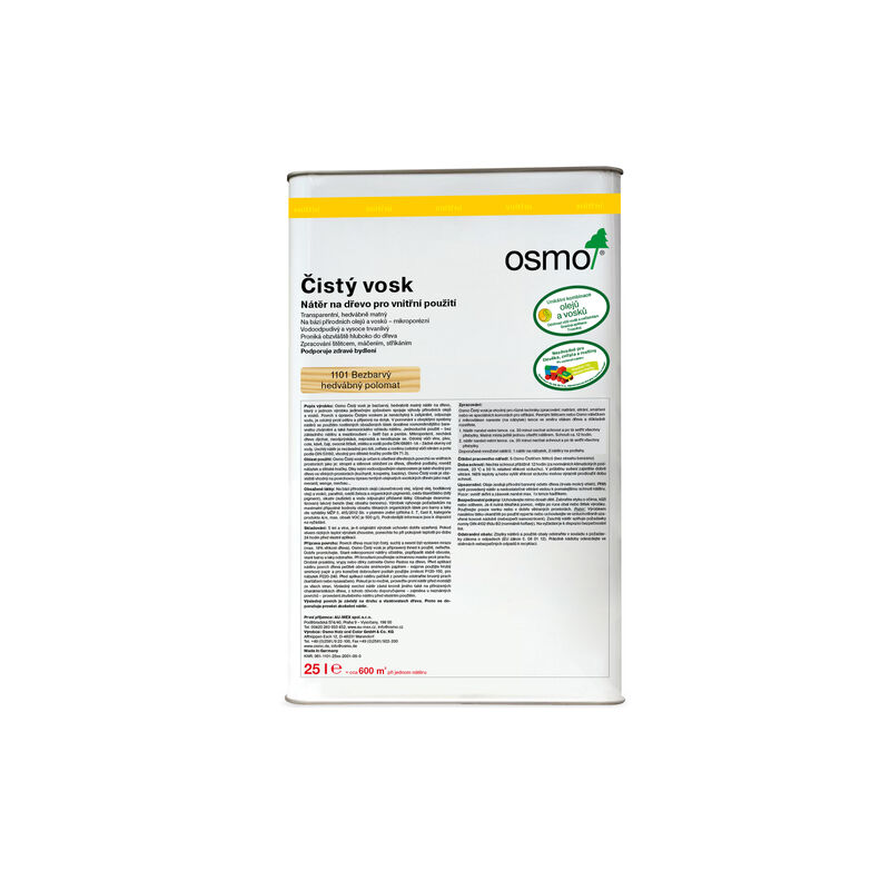 1101 Čistý vosk bezbarvý 25 l