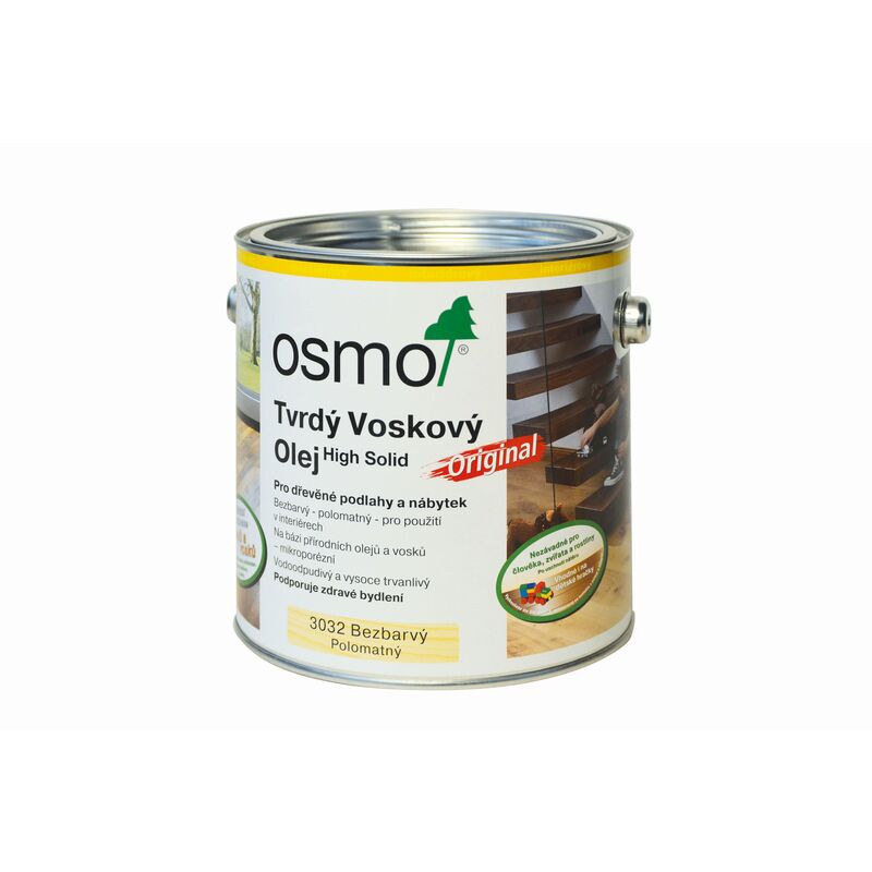 3032 Tvrdý voskový olej, polomat 2,5 l