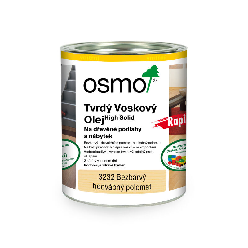 3232 RAPID Tvrdý voskový olej, 0,75 l