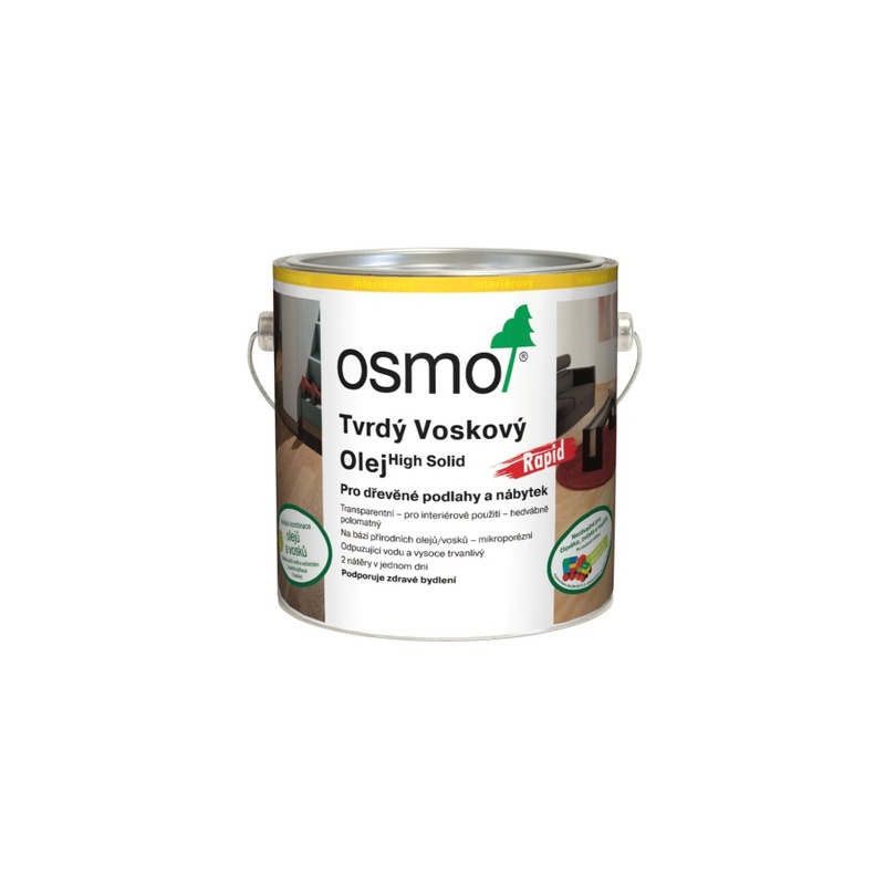 3262 RAPID Tvrdý vosk.olej, Mat 2,5 l