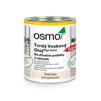 3340 EXPRES Tvrdý voskový olej, bílý transparentní 0,75 l