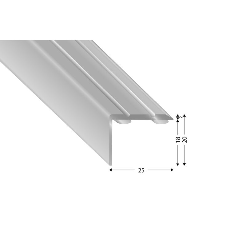 Pravoúhlý profil Pískový samolep. 270 cm, 20 mm