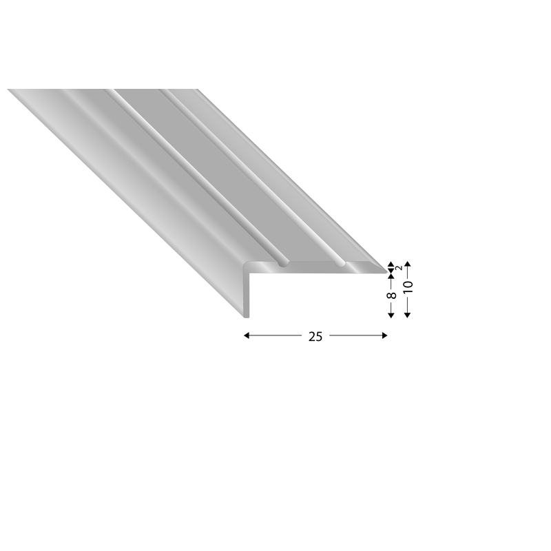 Pravoúhlý profil Bronzový nevrt. 270 cm, 15 mm