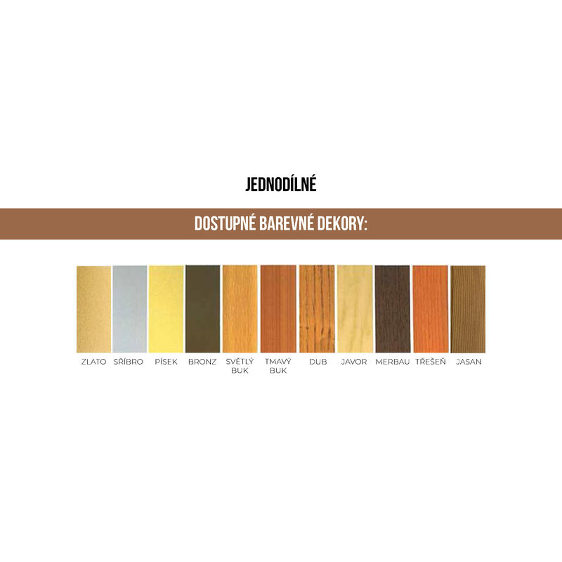 Ukončovací profil Bronz nevrt. 90 cm, 8 mm