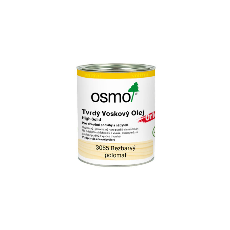 3065 Tvrdý voskový olej, polomatný 0,375 l