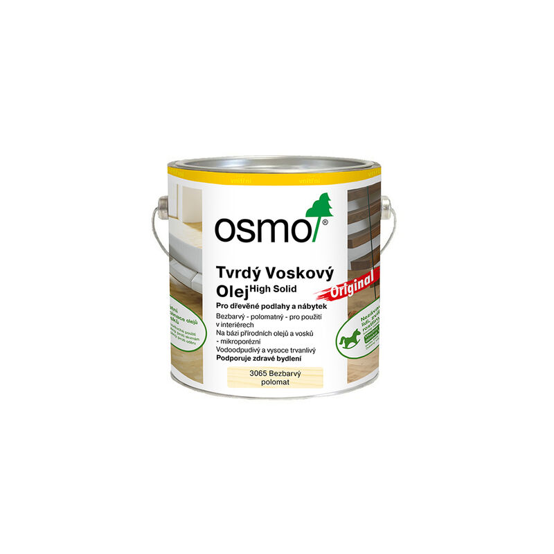 3065 Tvrdý voskový olej, polomatný 2,5 l