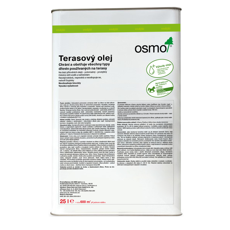 019 Terasový olej Šedý 25 l