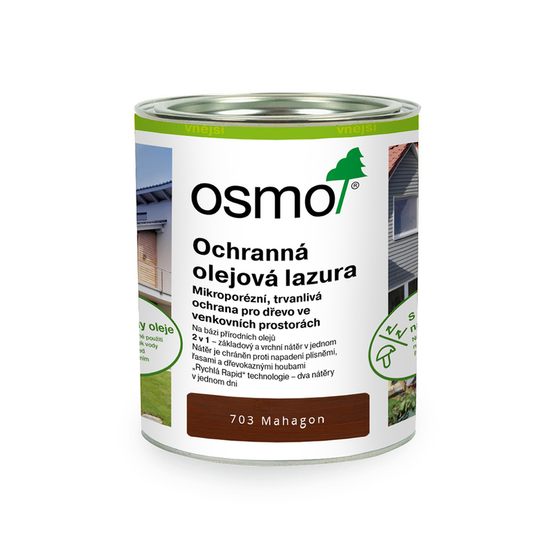 703 Ochranná olejová lazura, Mahagon 0,75 l