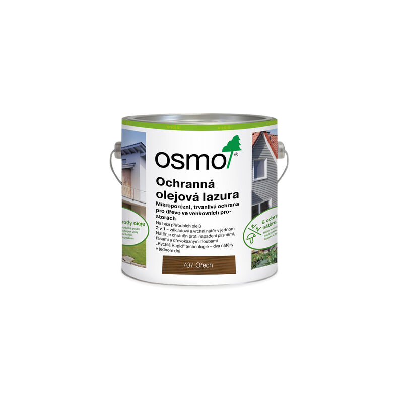 707 Ochranná olejová lazura, Ořech 2,5 l