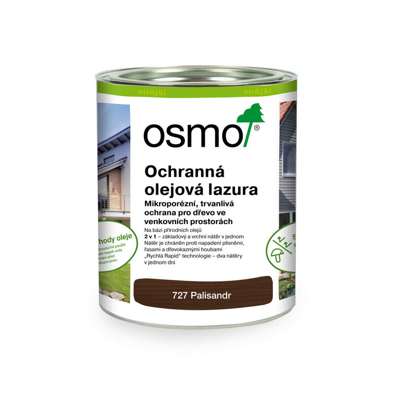 727 Ochranná olejová lazura, Palisandr 0,75 l