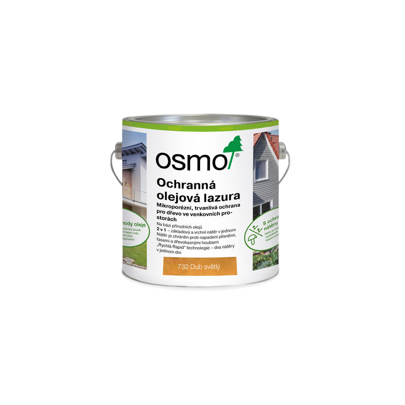 732 Ochranná olejová lazura, Dub světlý 2,5 l
