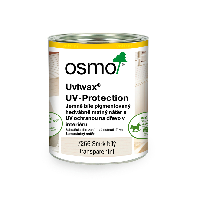 7266 UVIWAX smrk bílý 0,75 l