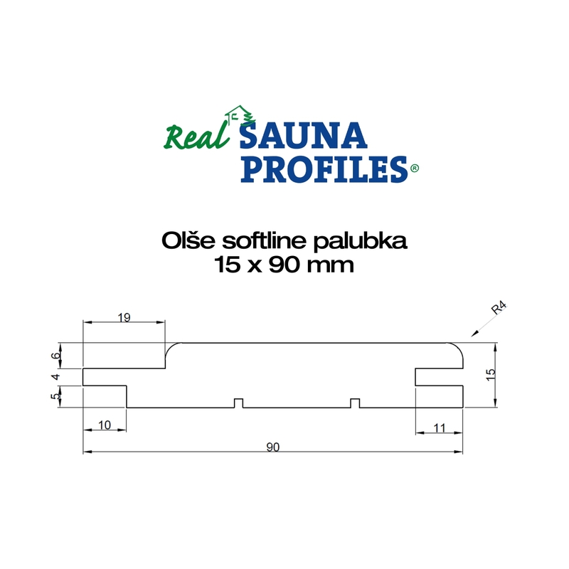 Olše A Softline 15x90x2100