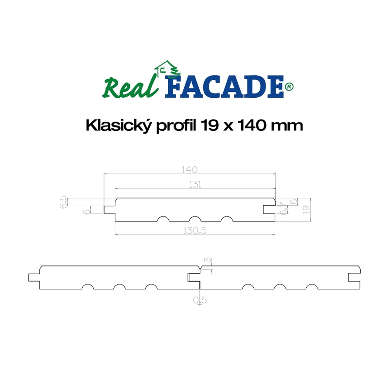 Thermo borovice, klasik 19x140x3600