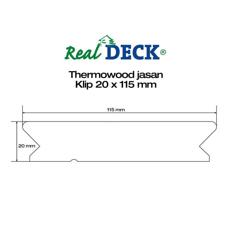 Thermo jasan Clip hladký 20x115x900