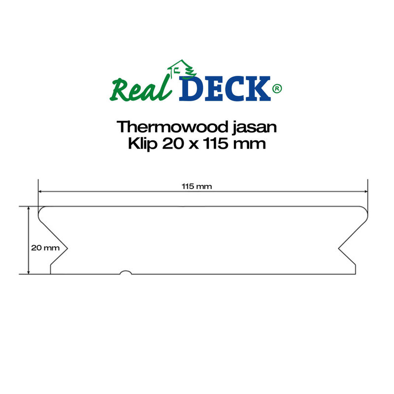 Thermo jasan Clip hladký 20x115x2400