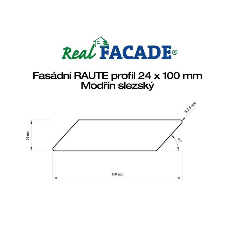 Slezský modřín Raute 24x100x5000mm