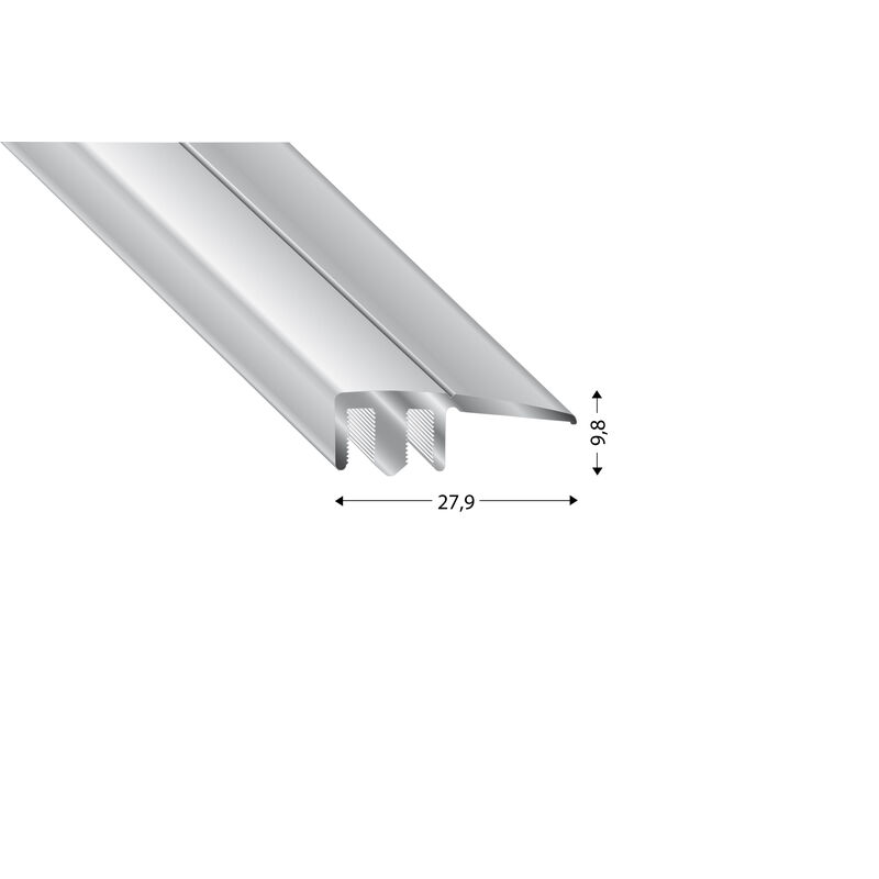 Ukončovací profil Stříbrný 270 cm