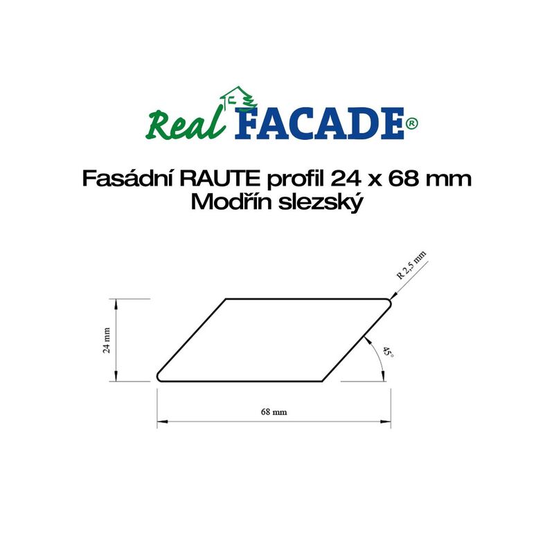 Slezský modřín Raute 24x68x3000