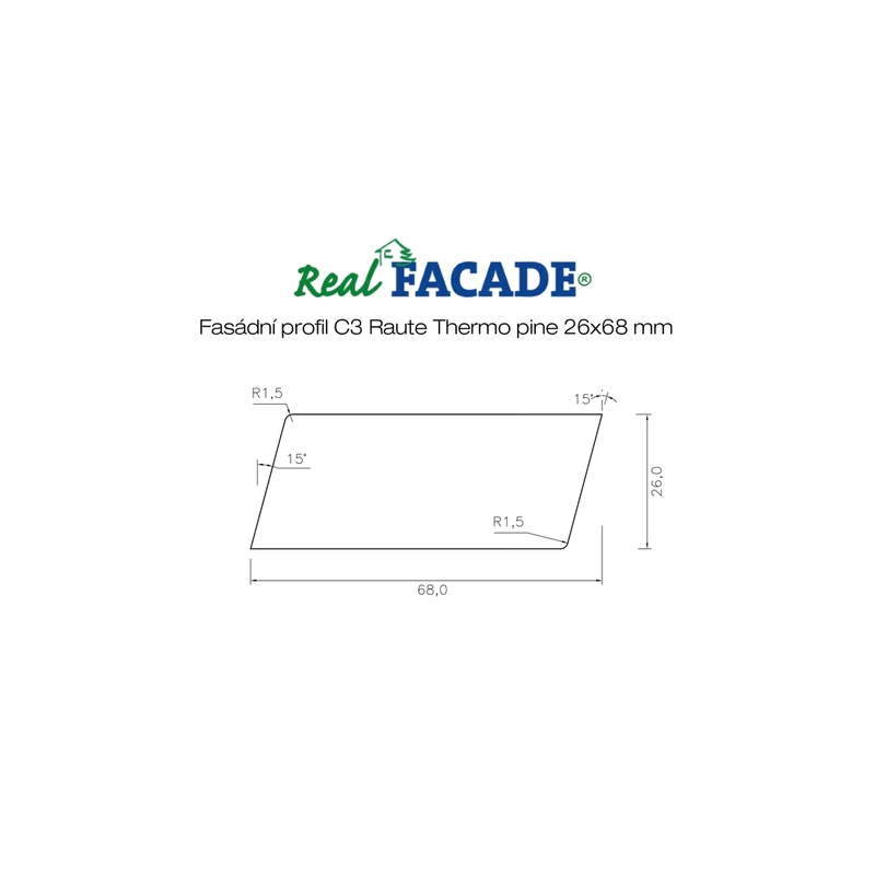 C3 Thermo bor./Raute 26x68x4500