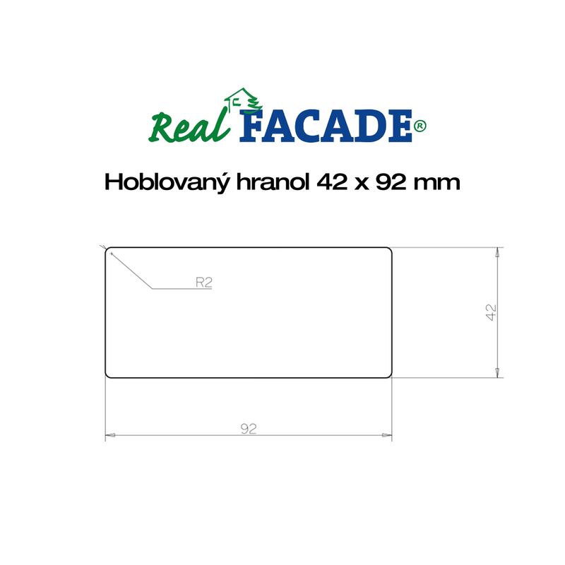 Hranol z thermowood borovice 42x92x4200mm