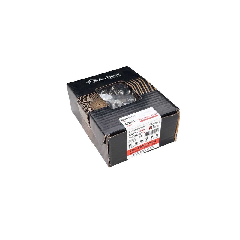 Mex Complex 4.0x40/TX20, nerezová ocel A4, 200 ks/balení+bit