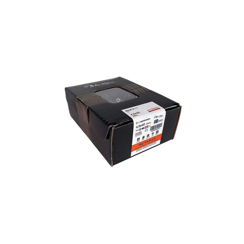 Mex Flat 4.0x40/TX15, nerezová ocel C1, 200 ks/balení+bit