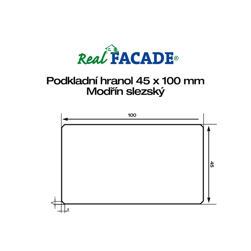 Slezský modřín/Hranol 45x100x4000mm