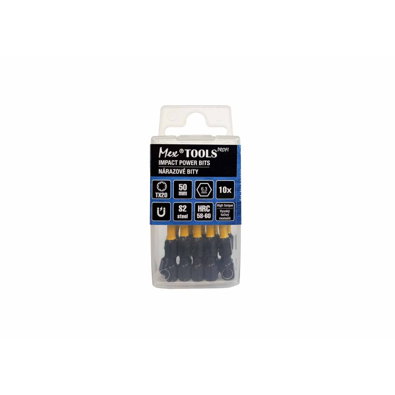 Impaktní nárazové bity 50mm/TX20, 10 ks/bal