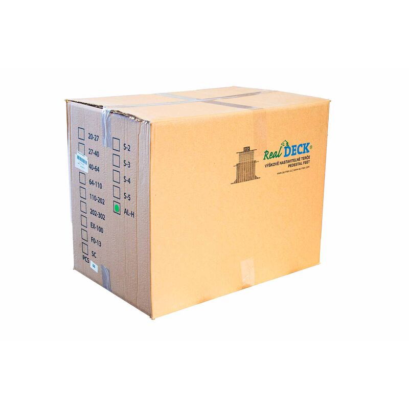 Výškově nastavitelný terč pod terasy AP 40-64 mm