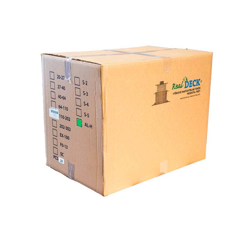 Výškově nastavitelný terč pod dlažbu/dřevo APS 110-202 mm
