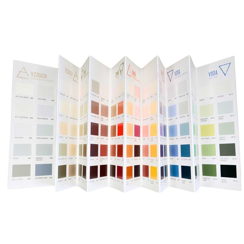 Karta odstínů - Elementy inspirované přírodou