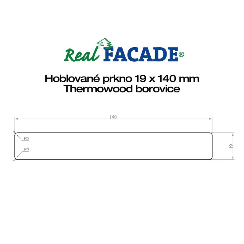 Thermo borovice A/B 19x140x3000 
