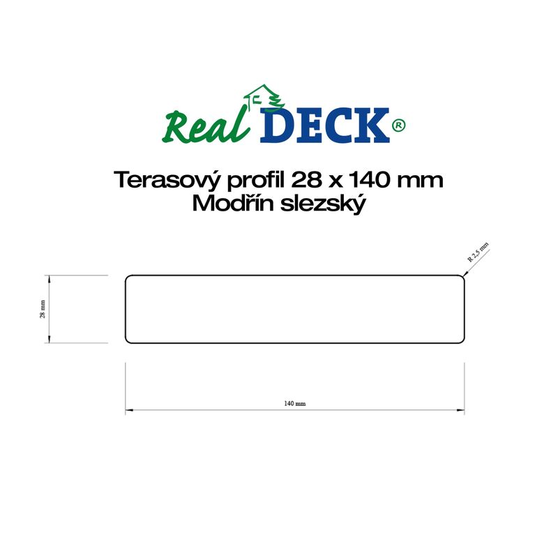 Modřín slezský 28x140x4000