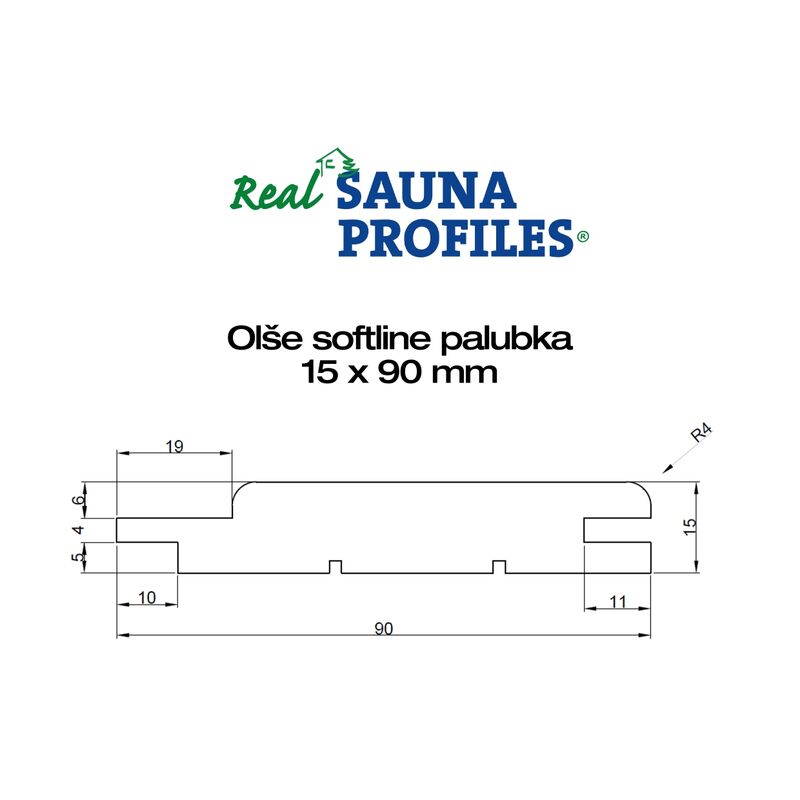 Olše A Softline 15x90x2700