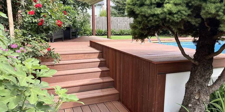 Terasy REAL DECK ze dřeviny Massaranduba