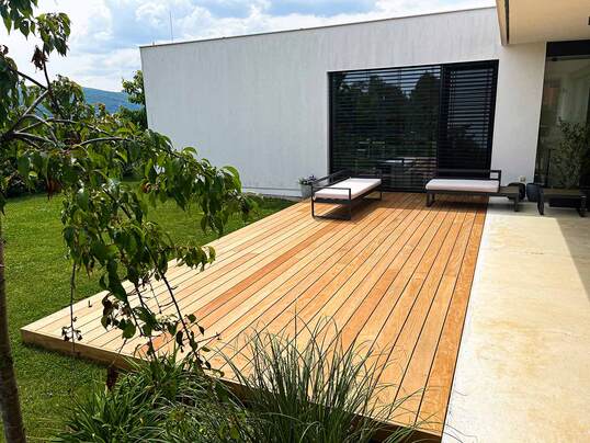Terasy REAL DECK ze dřeviny Garapa