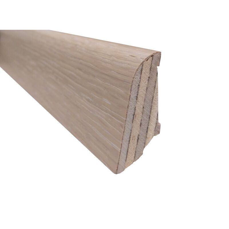 Lišta dub/dýha, Bílá, 19x40x2400