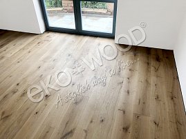 EKOWOOD Dub Rustikal 1-pás 13,5x192 mm Osmo olej odstín bezbarvý, podélné i příčné hrany 4V, povrch kartáčovaný