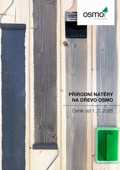 Přírodní nátěry na dřevo OSMO - ceník