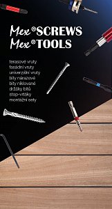 Brožura spojovacích materiálů Mex SCREWS & Mex TOOLS