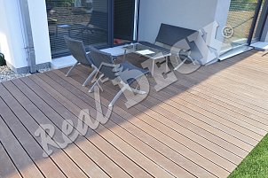 Terasa REAL DECK Massaranduba 25 x 145 mm, jemná drážka, ponecháno přírodní