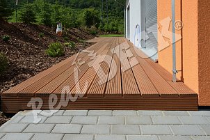 REAL DECK Bukit  s perem a drážkou hrubá drážka 28 x 145 mm