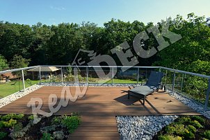 REAL DECK Garapa 25 x 145 mm jemná drážka ošetřeno OSMO Teras.olej č. 013 Garapa