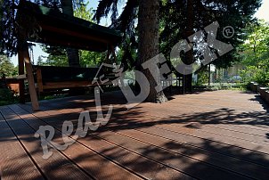 Terasa REAL DECK Massaranduba  25 x 145 mm jemná drážka ponecháno přírodní