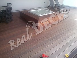 Terasa REAL DECK Massaranduba  25 x 145 mm jemná drážka ponecháno přírodní